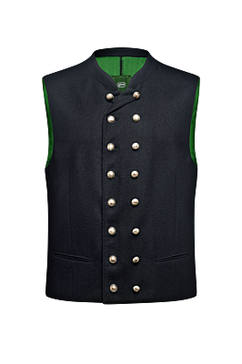 Doppelreiher Gilet aus Loden