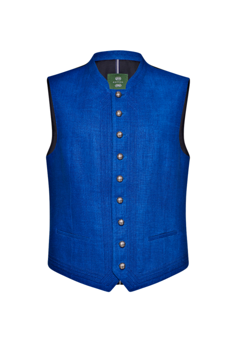 Blaudruck-Gilet